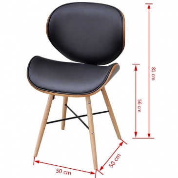 Krzesła konferencyjne z drewnianą ramą x4