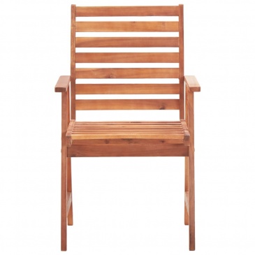 Krzesła ogrodowe, 3 szt., lite drewno akacjowe