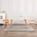 Krzesła do kuchni 2 szt. gięte drewno i ekoskóra