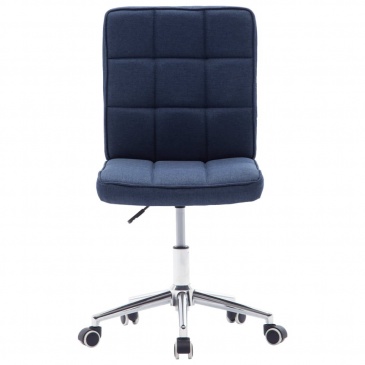 Krzesła konferencyjne 2 szt. niebieskie tapicerowane tkaniną