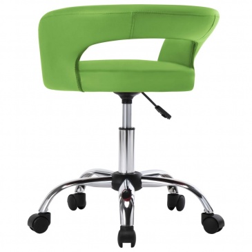 Krzesła stołowe, 2 szt., zielone, sztuczna skóra