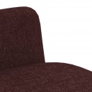 Krzesła do kuchni 6 szt. czerwone wino tapicerowane tkaniną