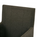 Krzesła do salonu z podłokietnikami 4 szt. brązowe tkanina