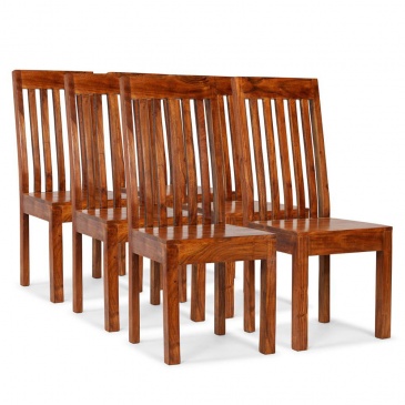 Krzesła do kuchni z litego drewna stylizowane na sheesham 6 szt.