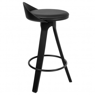 Krzesło barowe mila 65 czarne