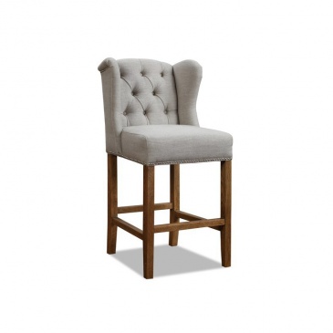 Krzesło barowe pikowane Lev 46x50x112 cm