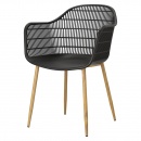 Krzesło Becker czarne/naturalne