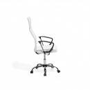 Krzesło biurowe białe regulowana wysokość Pioppo