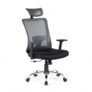 Krzesło biurowe czarne regulowana wysokość Abako