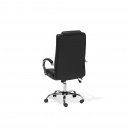 Krzesło biurowe czarne skórzane funkcja masażu Ontano II