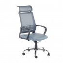 Krzesło biurowe niebiesko-szare regulowana wysokość Sisto