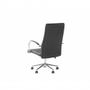 Krzesło biurowe regulowane ekoskóra czarne OSCAR