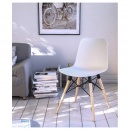 Krzesło designerskie Vigo Białe