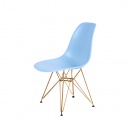 Krzesło DSR Gold King Home jasno-niebieskie