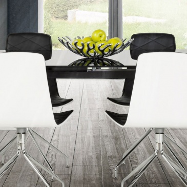Krzesło Duo Kokoon Design czarno-biały