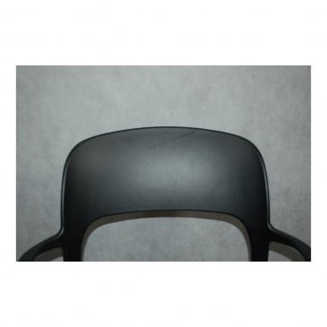 Krzesło Flexi z podłokietnikami czarne outlet