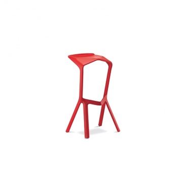 Krzesło/hoker King Bath Miura czerwony
