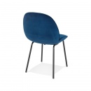 Krzesło Kokoon Design Agath niebieskie nogi czarne