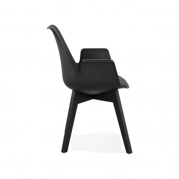 Krzesło Kokoon Design Alcapone czarne nogi czarne