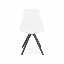 Krzesło Kokoon Design Momo białe nogi czarne