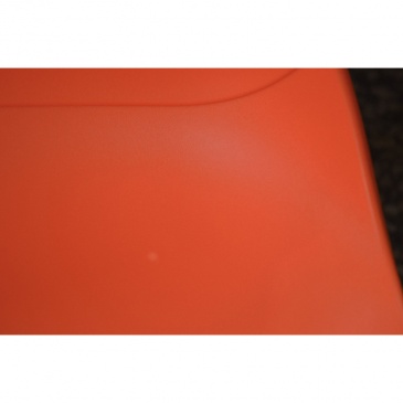 Krzesło LEAF obrotowe pomarańcz outlet - polipropylen, podstawa bukowa