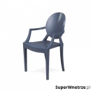 Krzesło LOUIS mat szare outlet - polipropylen
