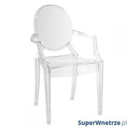 Krzesło Louis Victoria Ghost Royal transparentne