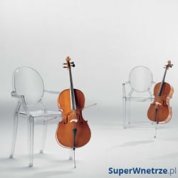 Krzesło Louis Victoria Ghost Royal transparentne