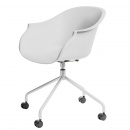 Krzesło biurowe na kółkach Roundy białe
