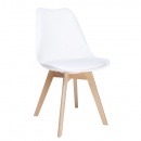 Krzesło z poduszką Nordic King Home białe