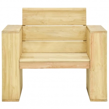 Krzesło ogrodowe, 89x76x76 cm, impregnowane drewno sosnowe