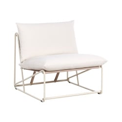 Krzesło ogrodowe z poduszką PICO Metal Jasnobeżowy Krzesło ogrodowe z poduszką PICO Metal Jasnobeżowy