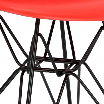 Krzesło P016 PP Black czerwone
