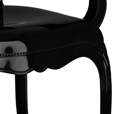 Krzesło queen arm czarne