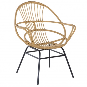 Krzesło rattanowe jasnobrązowe BRESSO