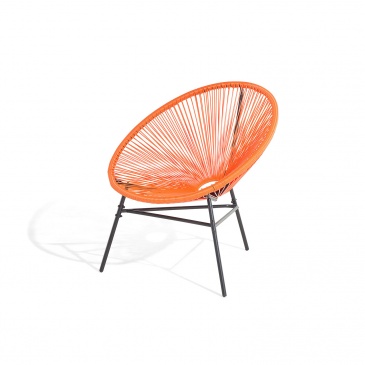 Krzesło rattanowe pomarańczowe Aprile