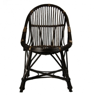 Krzesło wiklinowe Gie El ciemnobrązowy