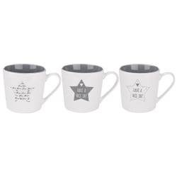 Kubek 380 ml Grey Stars 