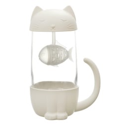 Kubek kawaii z zaparzaczem kotek z rybką  300ml