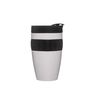 Kubek plastikowy 0,4 l Sagaform Cafe biało-czarny