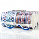 Kubek porcelanowy, zestaw, komplet kubków kolorowych, 4 x, 330 ml