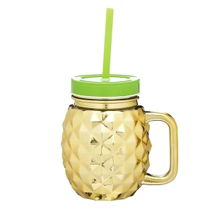 Kubek słoiczek Pineapple Kitchen Craft 0,5l złoty
