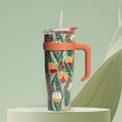 Kubek termiczny z uchwytem fleur 1,2l zielony Kubek termiczny z uchwytem fleur 1,2l zielony