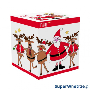 Kubek świąteczny 300ml Nuova R2S Christmas Collection renifery