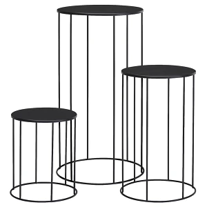 Kwietnik metalowy czarny 16x19 / 18x29 / 21x39 cm 3 szt. Kwietnik metalowy czarny 16x19 / 18x29 / 21x39 cm 3 szt.