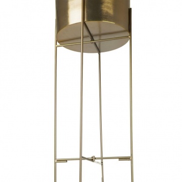 Kwietnik metalowy na stojaku złoty stojak osłonka na rośliny podstawa na doniczki wysoki 92 cm