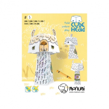 "lama" kolorowanka-składanka 3d dla dzieci