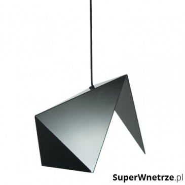 Lampa geometryczna 42 cm Gie El stalowa czarna