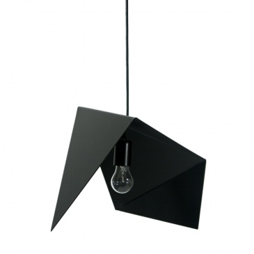 Lampa geometryczna 42 cm Gie El stalowa czarna