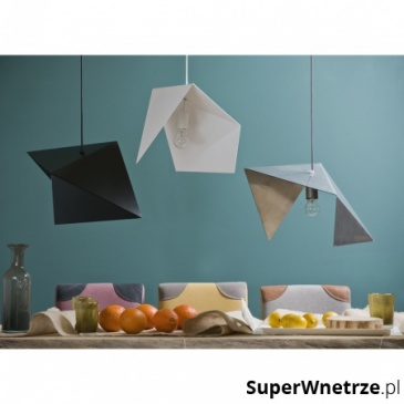 Lampa geometryczna 42 cm Gie El stalowa czarna